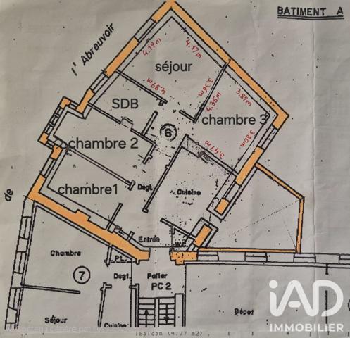Appartement à vendre 4 pièces 88 m² Metz