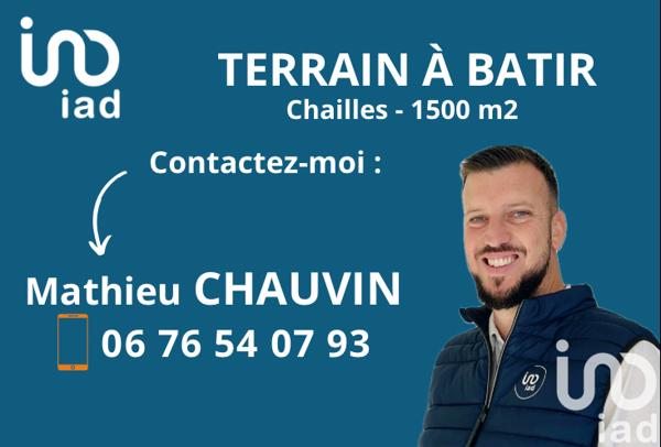Terrain à vendre 1 521 m² Chailles