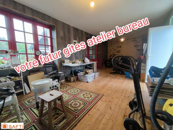 BELLE BATISSE EN PIERRE + FUTUR GITES OU BUREAU
