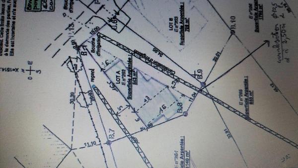 Terrain 1989m² Fleurance (32500) 843m² constructible