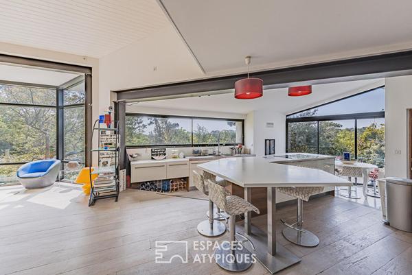 Villa d’architecte dans un écrin végétal à Pereire