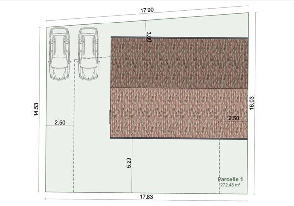 Terrain Lacanau 274m² centre ville