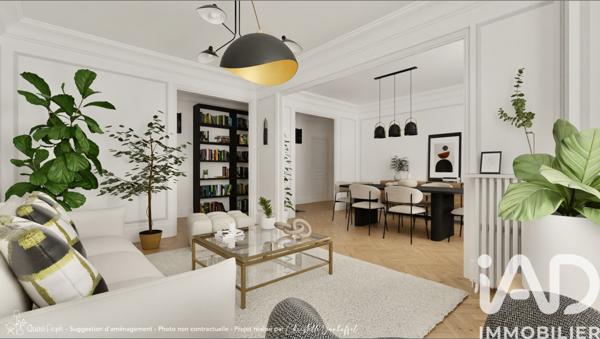 Appartement à vendre 4 pièces 97 m² Paris 20