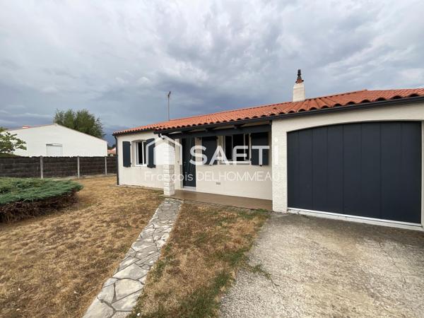Maison de plain-pied 80m2, 3 chambres et garage