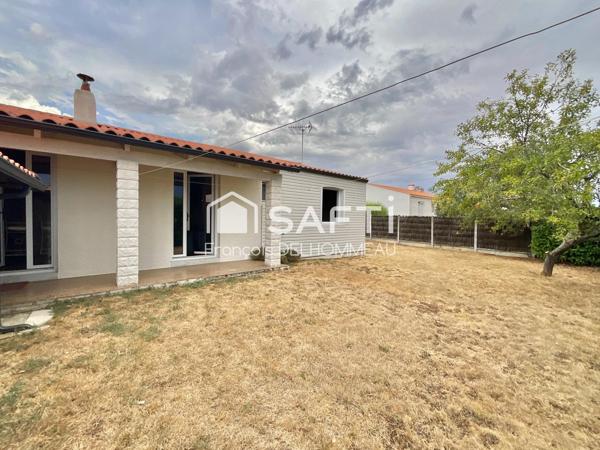 Maison de plain-pied 80m2, 3 chambres et garage