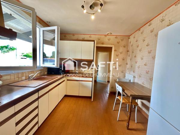 Maison de plain-pied 80m2, 3 chambres et garage