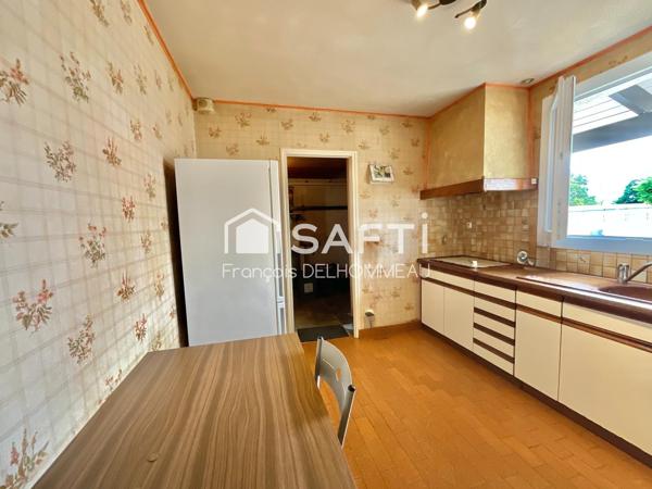 Maison de plain-pied 80m2, 3 chambres et garage