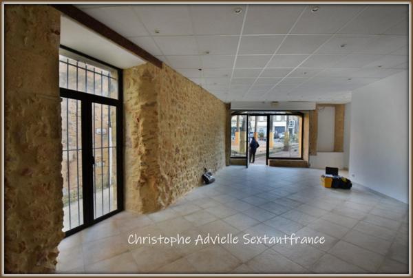 Au coeur de Belves, immeuble avec commerce au RDC, appartement à l'étage, cave et grenier