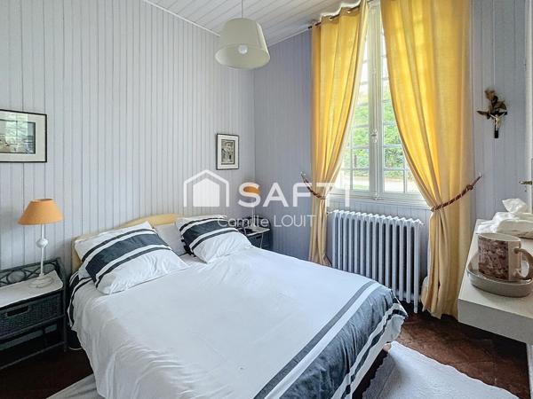 Maison familiale vue dominante et jardin arboré – Latresne