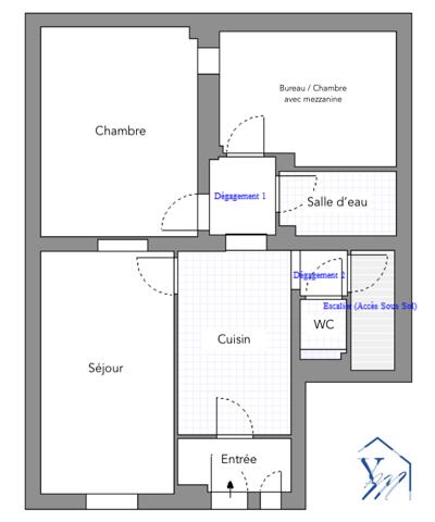Appartement à vendre 2 pièces 48,37 m² Pantin