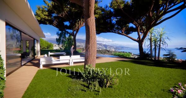 ROQUEBRUNE CAP MARTIN - VILLA 5 CHAMBRES VUE MER - PISCINE - GARAGE
