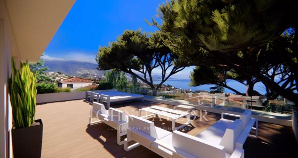 ROQUEBRUNE CAP MARTIN - VILLA 5 CHAMBRES VUE MER - PISCINE - GARAGE