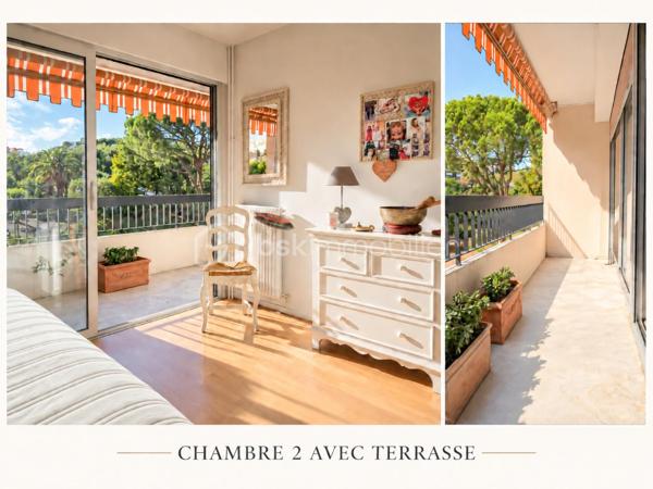 VILLENEUVE-LOUBET – 4 pièces, 3 terrasses, LA MER À PIED, au cœur d’un magnifique parc arboré

LES ATOUTS
Vous rêvez de la mer à pied, de verdure, de trois chambres et de plusieurs terrasses ?
Autant de critères recherchés qu’il est souvent difficile de réunir. Il faut généralement faire des compromis…

Pas ici !

Au premier étage, à hauteur de feuillage, ce 4 pièces traversant Est-Ouest de 86 m² offre un cadre rare. Vous profitez de la nature depuis chaque pièce, tout en rejoignant la mer et les commodités en seulement 5 minutes à pied.
•	Appartement traversant Est-Ouest
•	Surface de 86 m²
•	Trois chambres
•	Mer et commodités accessibles à pied en 5 minutes
•	Environnement verdoyant
•	Accès à une terrasse depuis chaque pièce

LES EXTÉRIEURS
Et parce qu’une seule terrasse aurait été trop classique, cet appartement en compte trois :
•	Le séjour et la cuisine ouverte donnent sur une terrasse de 10 m² exposée Est, idéale pour les petits-déjeuners au soleil et les soirées d’été agréablement tempérées
•	Deux chambres partagent une terrasse de 10 m²
•	La troisième chambre dispose de sa terrasse privative de 5 m²
Au total, 25 m² de terrasses pour vivre aussi bien dehors que dedans.

L’ APPARTEMENT
        À l’intérieur, vous bénéficiez également de :
•	Une cuisine ouverte avec comptoir haut pour plus de convivialité
•	Une salle d’eau
•	Des WC suspendus, indépendants
•	Un dressing
•	De nombreux rangements
Et
•	Une cave de 5 m²

Plusieurs améliorations de confort ont été apportées récemment :
•	Peintures refaites
•	Installation de menuiseries à double vitrage haute performance
•	Pose d’une climatisation réversible

Résultat : vous pouvez poser vos valises sans transformer vos prochains week-ends en chantier.

LA RÉSIDENCE
Sécurisée et gardiennée, la résidence s’étend au cœur d’un parc arboré de plus de 3,5 hectares.
        Sur place :
•	Tennis
•	Boulodrome
•	Aire de jeux pour enfants
•	Locaux à vélos

LE STATIONNEMENT
Les places sont collectives et exclusivement réservées aux résidents. Suffisamment nombreuses, elles permettent de se garer facilement à toute heure.
Des emplacements sont également prévus pour les visiteurs.

EN RÉSUMÉ
La mer à pied, 25 m² de terrasses, trois chambres et un environnement verdoyant, avec un accès immédiat aux principaux axes de circulation.
Un appartement rare, idéal pour une famille, une résidence secondaire ou un investissement, réunissant confort, nature et proximité du littoral.

Premières visites à partir du JEUDI 1er OCTOBRE. Vous pouvez dès à présent me contacter pour réserver votre créneau de visite.
Christine AOUSTIN – BSK Immobilier
06 11 46 60 64 – Disponible 7 j/7
---
