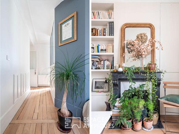 Appartement traversant en étage élevé avec ascenseur et balcon