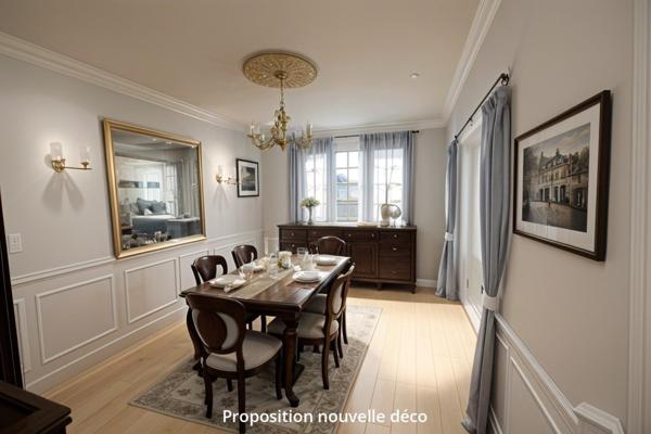 Pavillon 132 m², 4 ch, plain pied, terrain 1005 m², Domfront