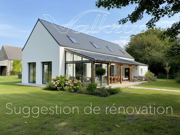 Ensemble immobilier longères à rénover - Brigneau 29350