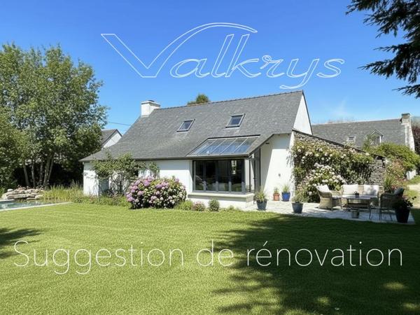 Ensemble immobilier longères à rénover - Brigneau 29350