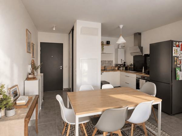 Appartement Vannes de 61.84 m² rez de jardin – 2 chambres – garage