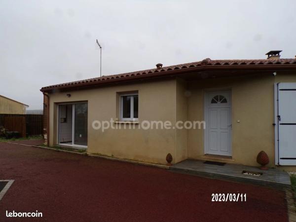 🏡 Maison de plain-pied 105 m² – 3 chambres + bureau – Terrain clos de 700 m² – Roullet-Saint-Estèphe