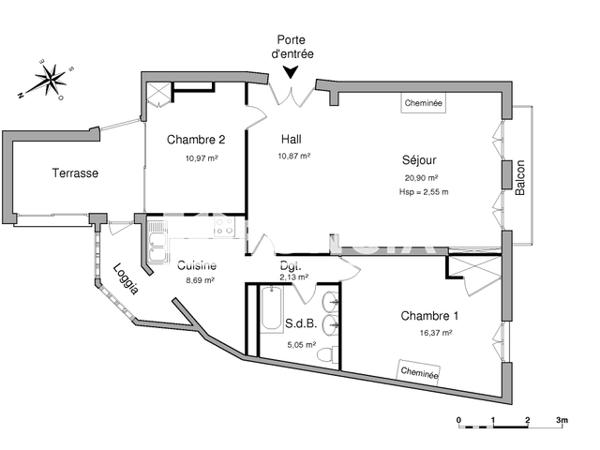 Location Appartement 3 pièces 74.98 m² - 4 RUE MARECHAL FOCH Tarbes 65000