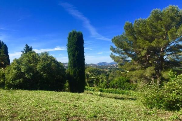 Mougins (06250) Au calme dans un secteur très résidentiel agréable terrain en restanques de 1795m2 pafaitement exposé ...
