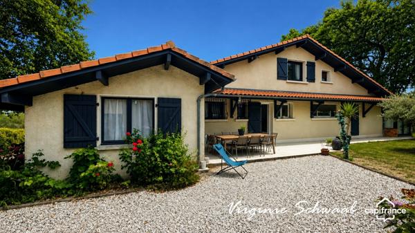 ESTIBEAUX (40), MAISON DE 192 M², 5 CHAMBRES, PISCINE, STUDIO ET DÉPENDANCE SUR 4 400 M²