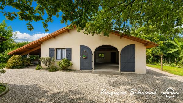 ESTIBEAUX (40), MAISON DE 192 M², 5 CHAMBRES, PISCINE, STUDIO ET DÉPENDANCE SUR 4 400 M²