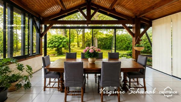 ESTIBEAUX (40), MAISON DE 192 M², 5 CHAMBRES, PISCINE, STUDIO ET DÉPENDANCE SUR 4 400 M²