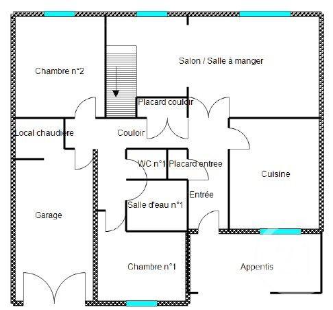 Maison à vendre  7 pièces - 115 m2 NOGENT LE ROI - 28