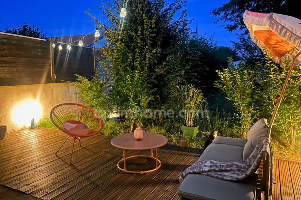 NANTES 44300 - T3 80m² - RECENT - ESPRIT MAISON - DEUX TERRASSES OUEST & EST - ACCÈS INDÉPENDANT - BOX FERME