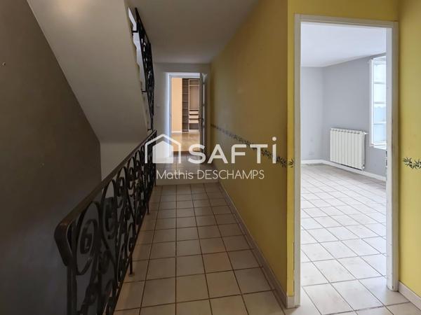 198 m², garage et terrasse en centre-ville
