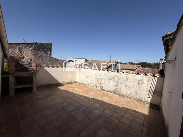 198 m², garage et terrasse en centre-ville