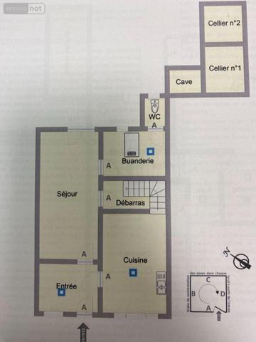 Maison de ville à vendre à Buzançais dans l'Indre (36500), ref : 1047183