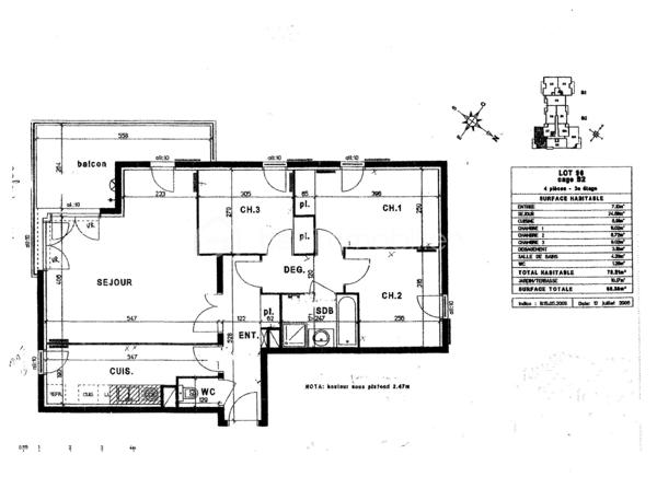 Appartement de 78,11 m²