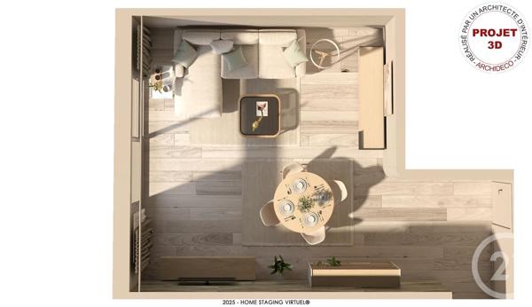 Appartement F3 à vendre  3 pièces - 78,65 m2 LYON - 69007