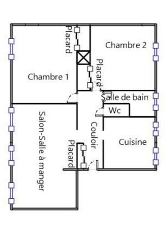 Appartement 4 pièces - 70 m² Exclusivité efficity