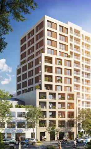 appartement T3 neuf à vendre PARIS 20e, surface habitable 62 m2 + loggia 5.40 m2