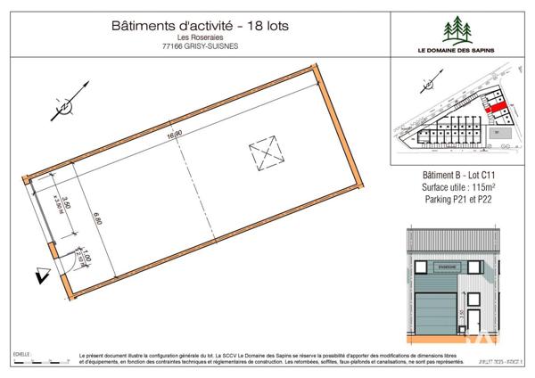 Local d’activité à vendre 115 m² Grisy-Suisnes