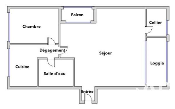 Appartement à vendre 2 pièces 50,57 m² Les Ulis