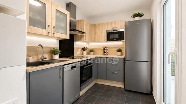 FLEURY MEROGIS (91)APPARTEMENT T3 63 M² AVEC GRAND BALCON ET DEUX STATIONNEMENTS EN SOUS-SOL
