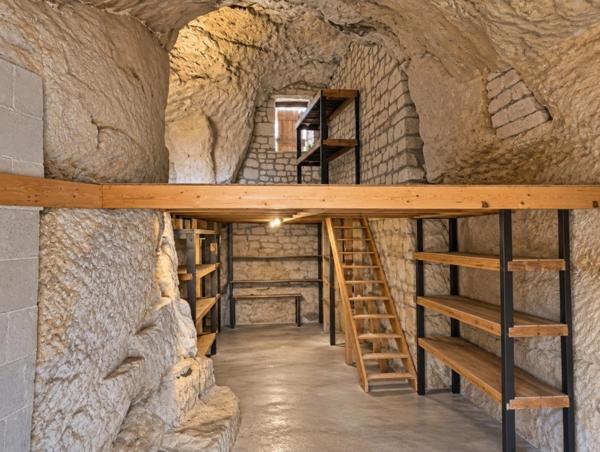 Maison à vendre 4 pièces proche THOUARS (79) MAISON à rénover partie troglodyte, cour, dépendance, terrain
