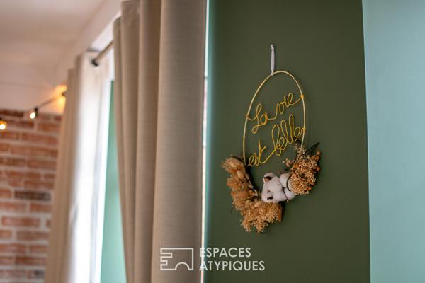 Maison de ville rénovée avec grand jardin