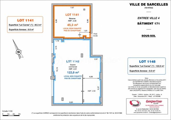 À VENDRE - ENSEMBLE IMMOBILIER COMMERCIAL COMPRENANT LES MURS ET LE FONDS DE COMMERCE, VENDU INDISSOCIABLEMENT - 409 m² - 4 LOTS - 750 000 € FAI

Opportunité pour investisseur ou professionnel à Sarcelles !

Situé avenue du 8 Mai 1945 à Sarcelles, cet ensemble immobilier à usage commercial développe une superficie totale d'environ 409 m².

Le bien est situé au sein d'une copropriété et se compose de 4 lots :

• Un local à usage commercial
• Un local à usage d'archives
• Un local à usage de réserve
• Un emplacement de garage

Le fonds de commerce est fermé depuis environ 2 ans. La présente commercialisation concerne la vente des murs commerciaux, permettant au futur acquéreur de disposer des locaux pour son propre projet professionnel ou dans le cadre d'un investissement, sous réserve des autorisations nécessaires.

🔑 LES ATOUTS

✔️ Environ 409 m²
✔️ 4 lots réunis au sein de l'ensemble immobilier
✔️ Local commercial avec espaces annexes
✔️ Emplacement de garage
✔️ Bien libre d'exploitation
✔️ Potentiel de réaménagement et de valorisation
✔️ Adapté à un projet professionnel ou patrimonial

💰 INFORMATIONS FINANCIÈRES

Prix de vente : 750 000 € FAI 
Les honoraires sont à la charge du vendeur

Taxe foncière : 1 152 € / an
Charges de copropriété : 1 652 € / trimestre
Périodicité à préciser selon les derniers documents de copropriété.

La vente porte sur les murs commerciaux uniquement.

📍 Sarcelles – Avenue du 8 Mai 1945

📞 Pour obtenir davantage d'informations ou organiser une visite, contactez moi. 

Les possibilités d'exploitation sont soumises à la destination des locaux, au règlement de copropriété et aux autorisations administratives éventuellement nécessaires.