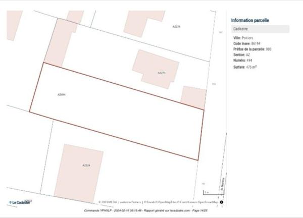 Terrain constructible hors lotissement