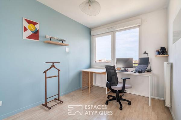 Appartement en dernier étage avec terrasse et vue Seine