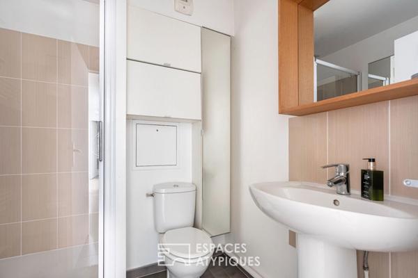 Appartement en dernier étage avec terrasse et vue Seine