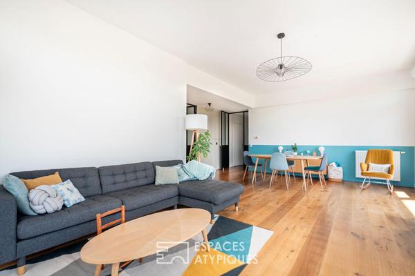 Appartement en dernier étage avec terrasse et vue Seine