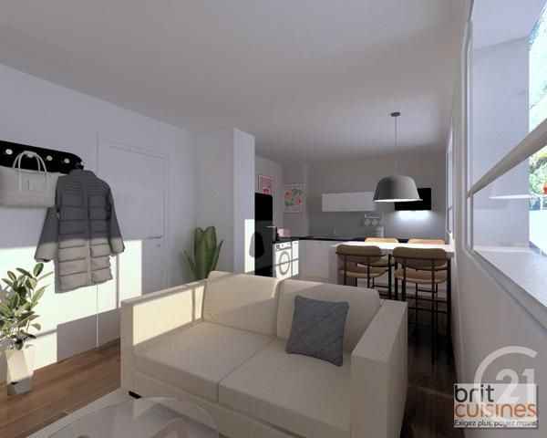 Appartement T1 à vendre  1 pièce - 34,50 m2 BREST - 29