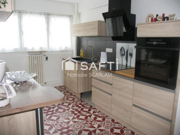 Appartement de 72 m² avec 2 chambres, balcon et garage