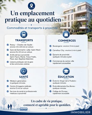 Studio à vendre 17,66 m² Dammartin-en-Goële